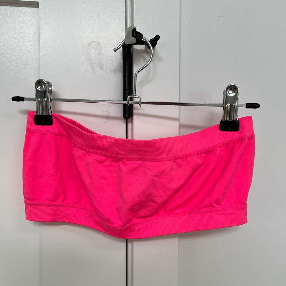 Hot pink bandeau top